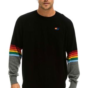 AVIATOR NATION striped crewneck sweatshirt XS